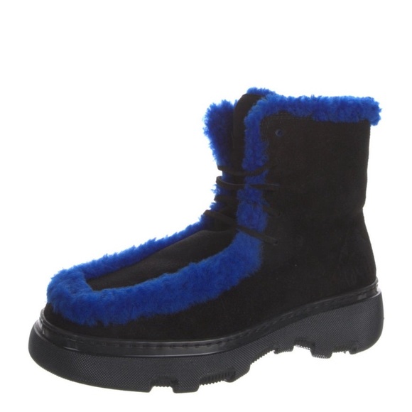 Burberry Suede Lug Boots